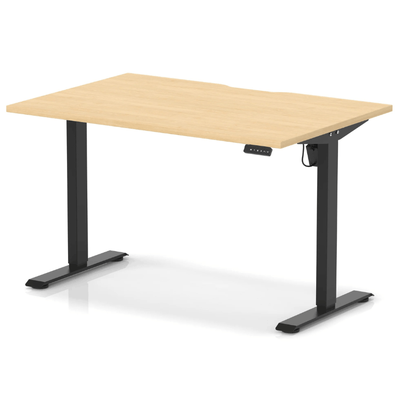 Air Lite Height Adjustable Desk with Scalloped Edge
