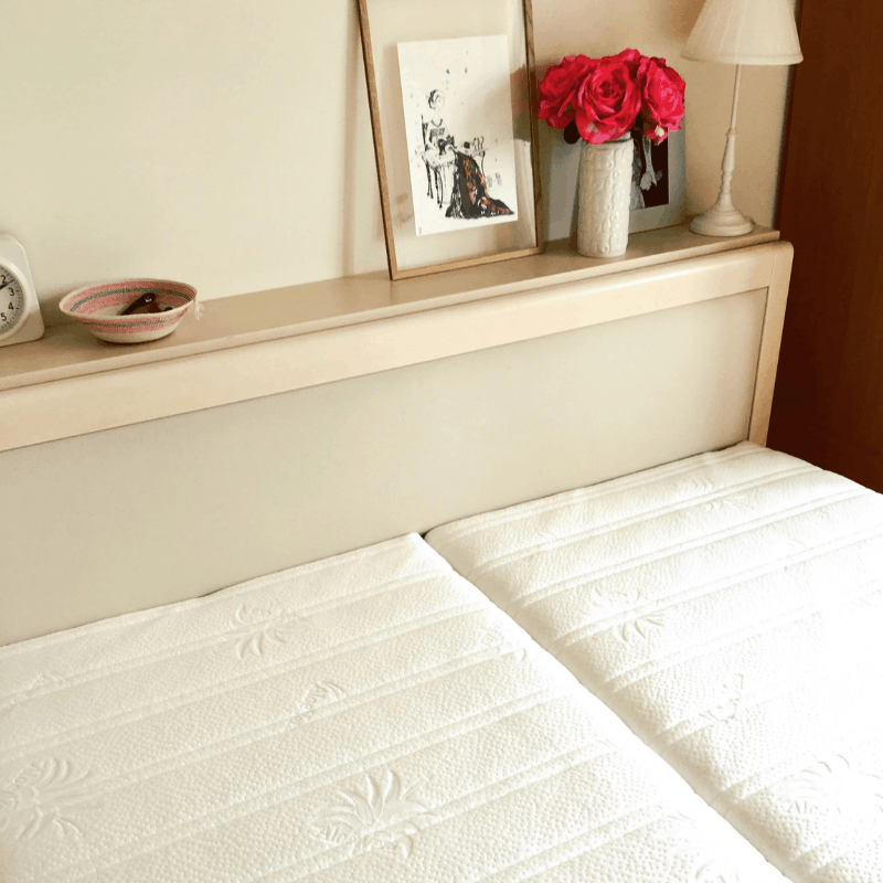 Demko Florence Solid Wood Bed Frame | Premium White Beech, Metal-Free 3D Flexible Slatted Support