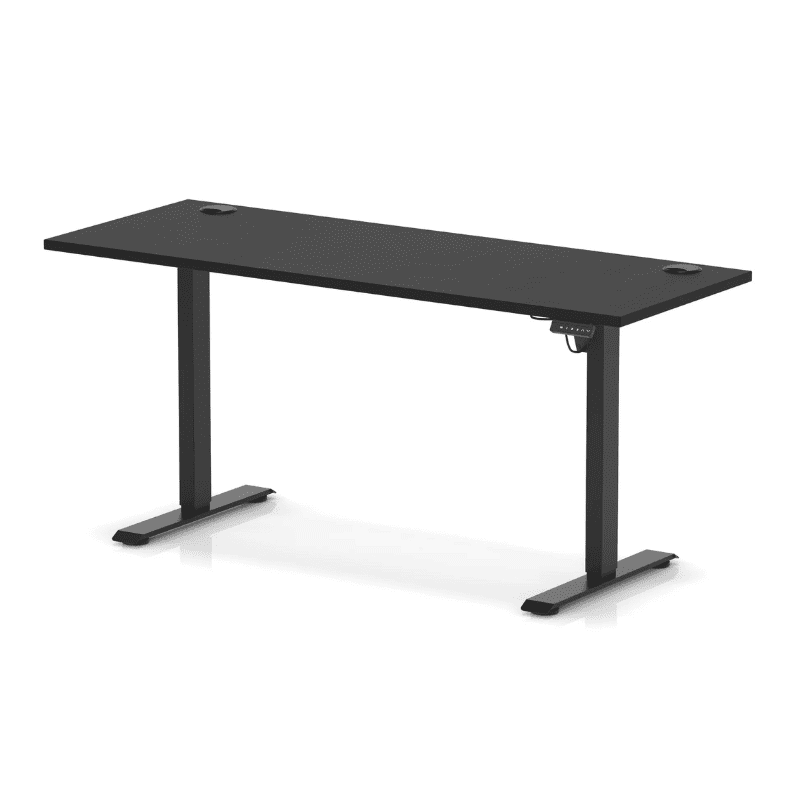 Air Lite Height Adjustable Slimline Desk with Cable Ports