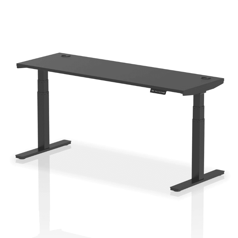 Air Height Adjustable Slimline Desk with Cable Ports