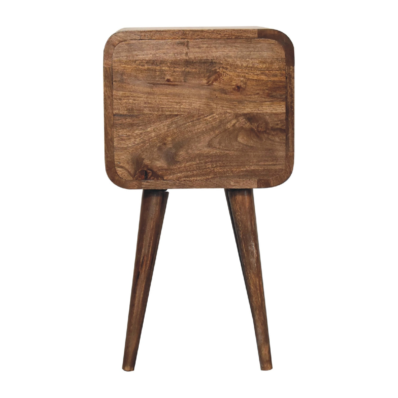 Artisan Mini Curved Grey Washed Bedside