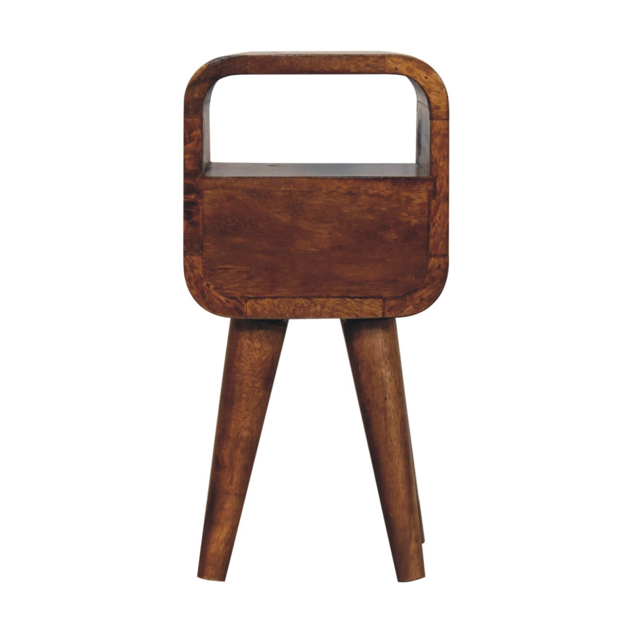 Artisan Extra Mini Chestnut Curve Open Slot Bedside