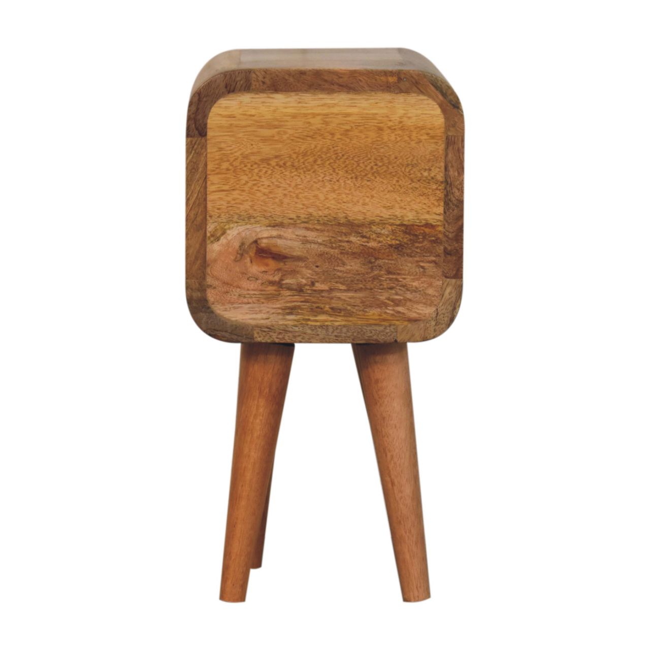 Artisan Extra Mini Curved Oak-ish Bedside