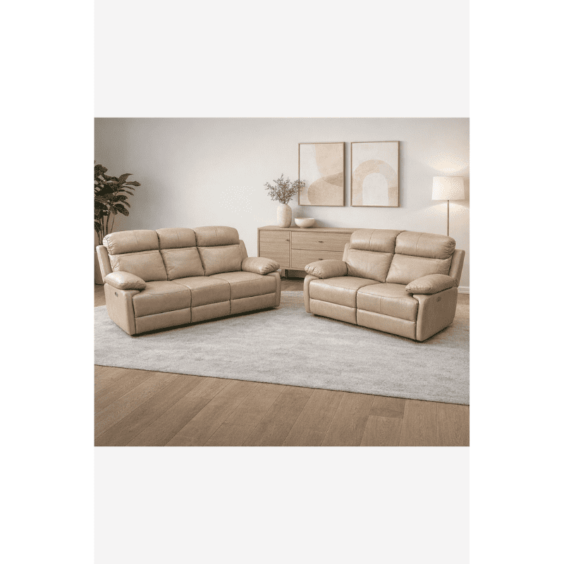 Malfi 3+2 Luxury Genuine Leather Sofa Set