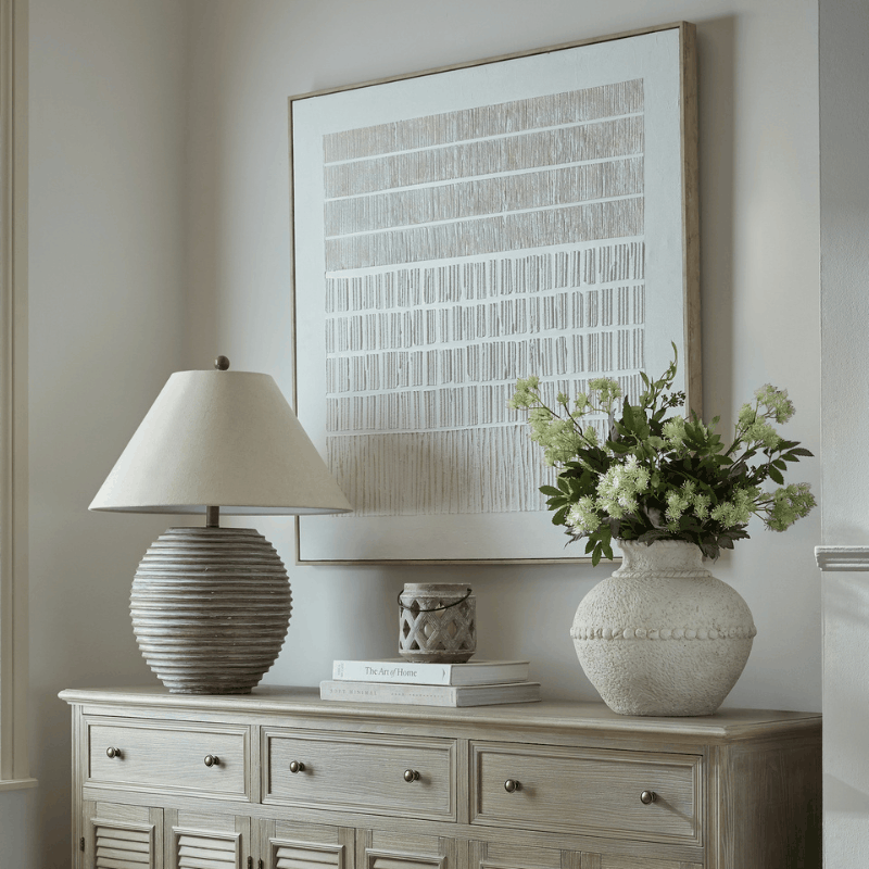 Sola Textured Line Canvas in Frame