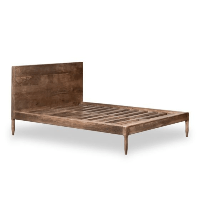 Scandi Oak Stain Mango Wood Bed Frame