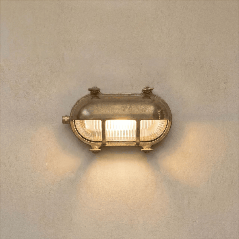 Navigator Palaemon Oval Brass Bulkhead Light