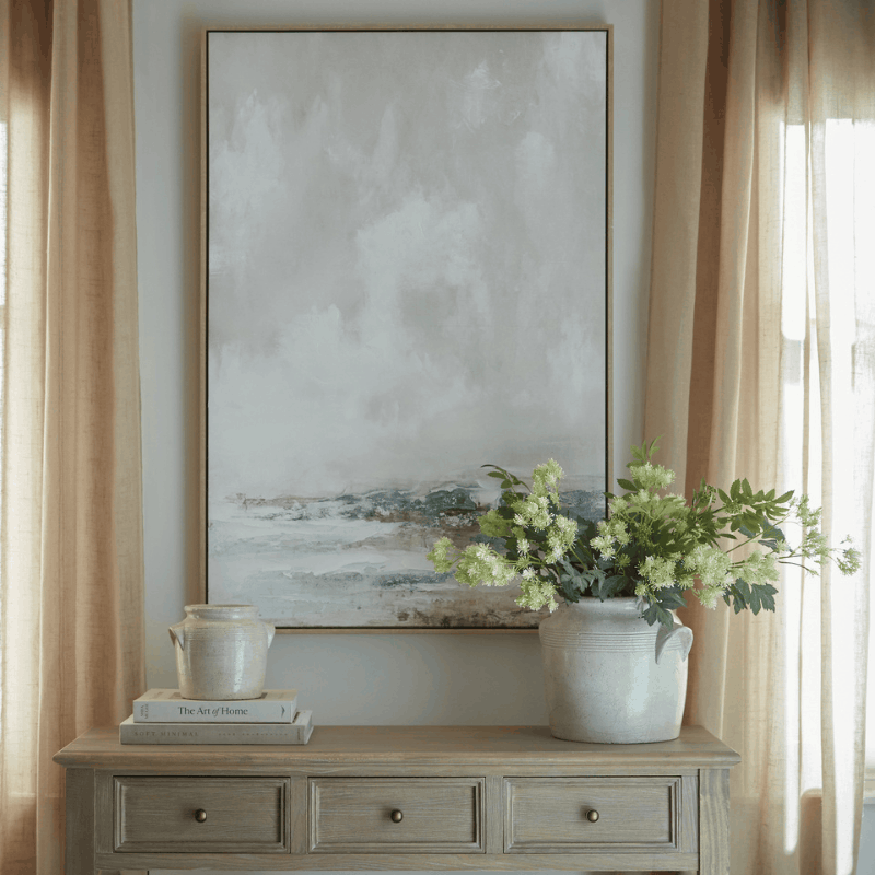 Veydra Hand-Painted Canvas in Frame