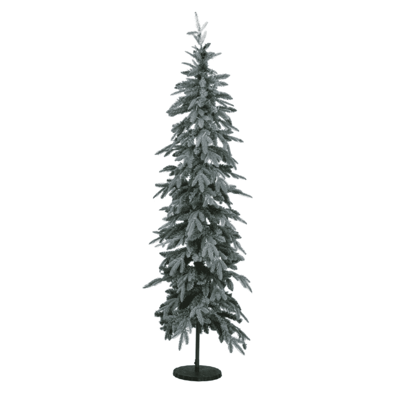 Slim Snowy Woodland Pre-Lit 200 LED Christmas Tree