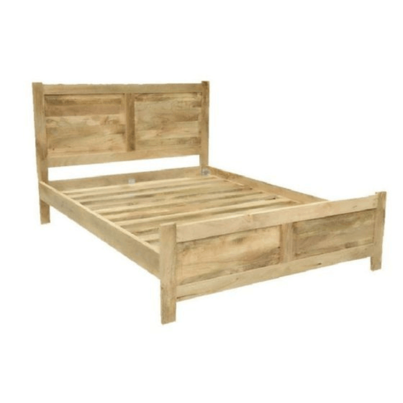 Light Dakota Mango Wood Bed Frame