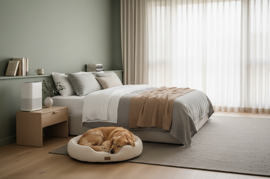 Sharing Your Bedroom with Pets: How to Keep the Air Clean and Comfortable