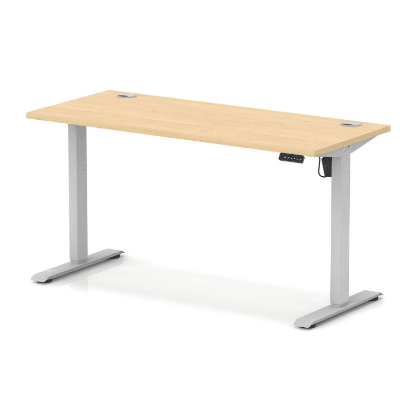 Air Lite Height Adjustable Slimline Desk with Cable Ports