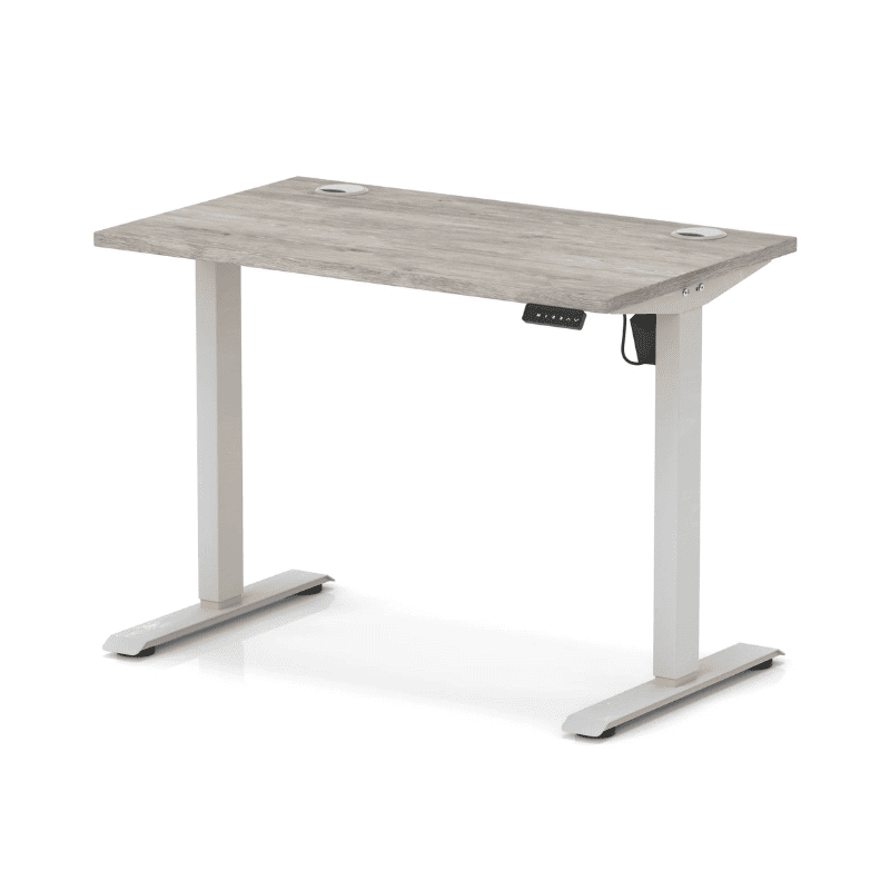 Air Lite Height Adjustable Slimline Desk with Cable Ports