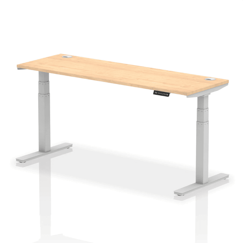 Air Height Adjustable Slimline Desk with Cable Ports
