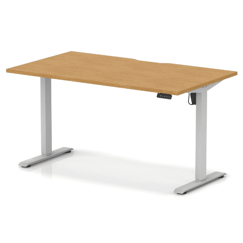 Air Lite Height Adjustable Desk with Scalloped Edge