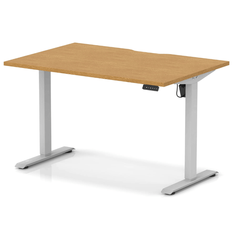 Air Scalloped Edge Height Adjustable Office Desk