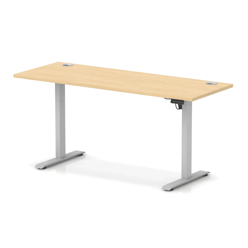 Air Lite Height Adjustable Slimline Desk with Cable Ports