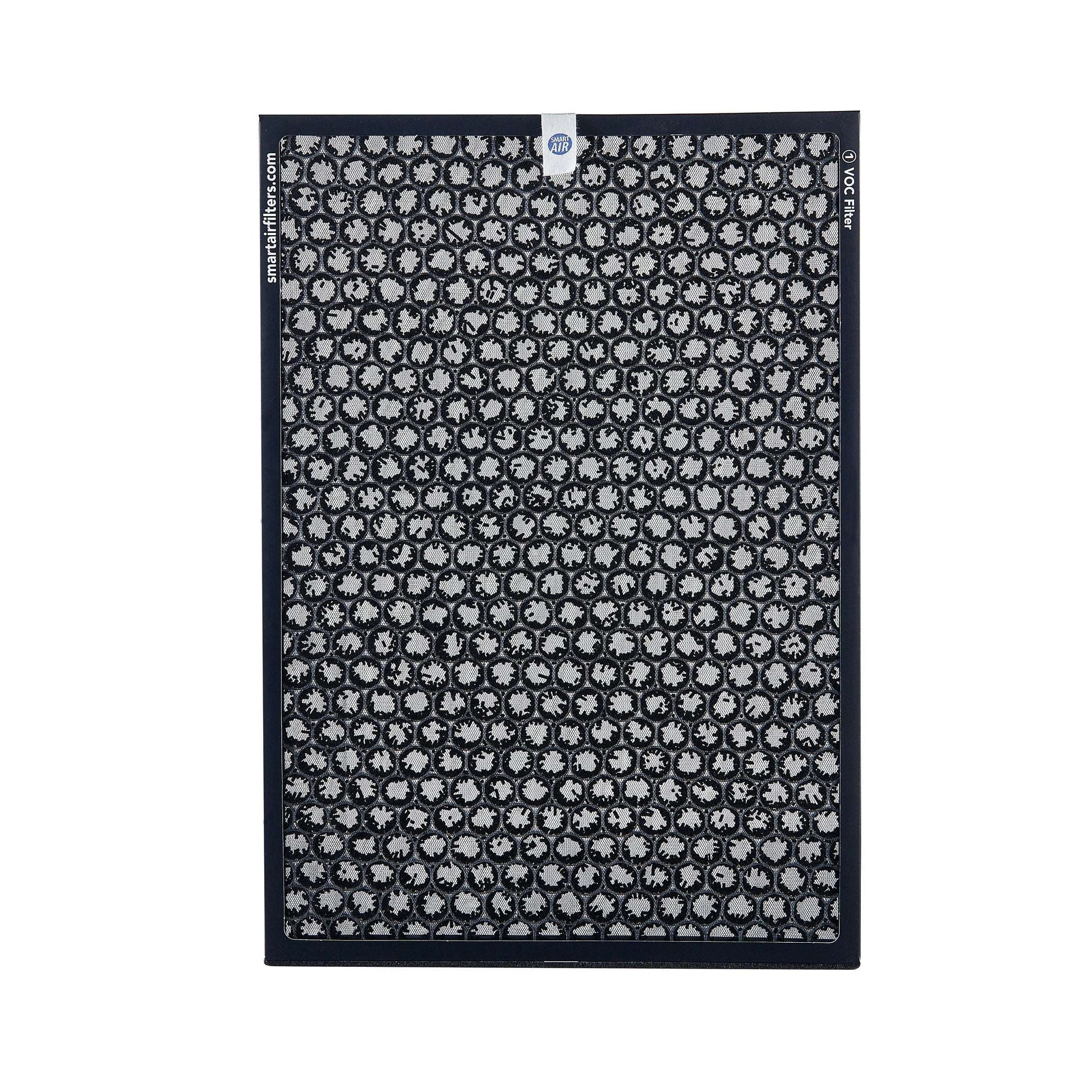Black filter, white background