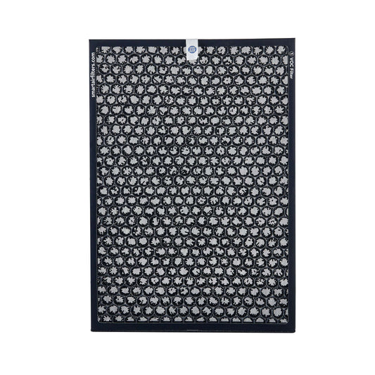 Black filter, white background