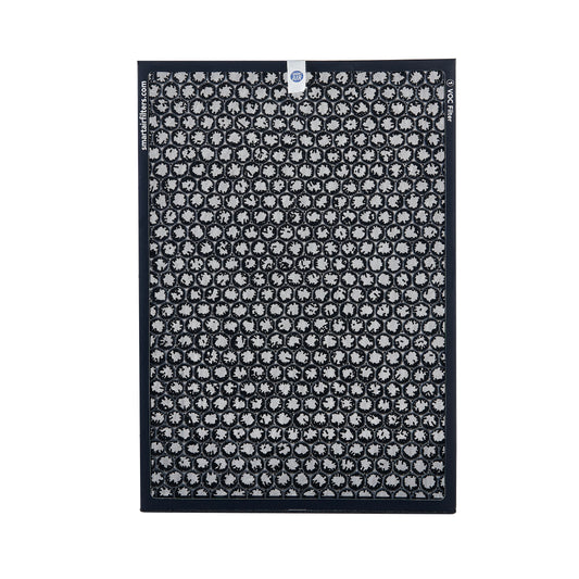 Black filter, white background