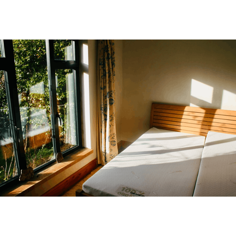 Demko Greta Solid Wood Bed Frame | Metal-Free Natural Wood, 3D Flexible Slatted Support