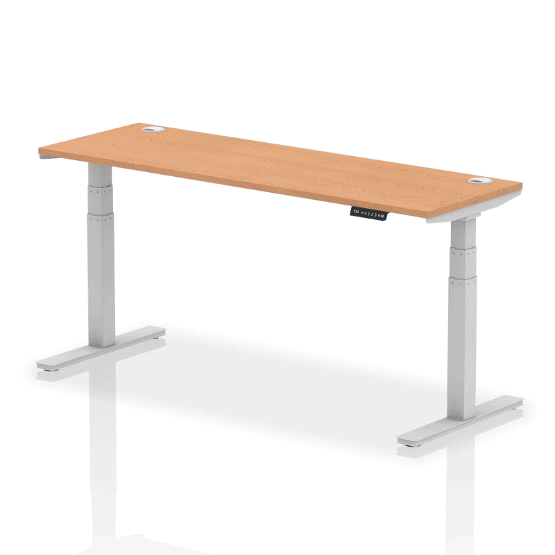 Air Height Adjustable Slimline Desk with Cable Ports