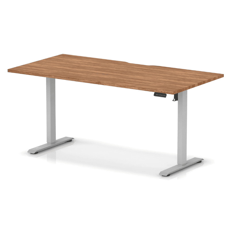 Air Lite Height Adjustable Desk with Scalloped Edge