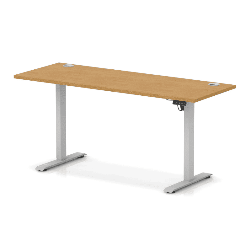 Air Lite Height Adjustable Slimline Desk with Cable Ports