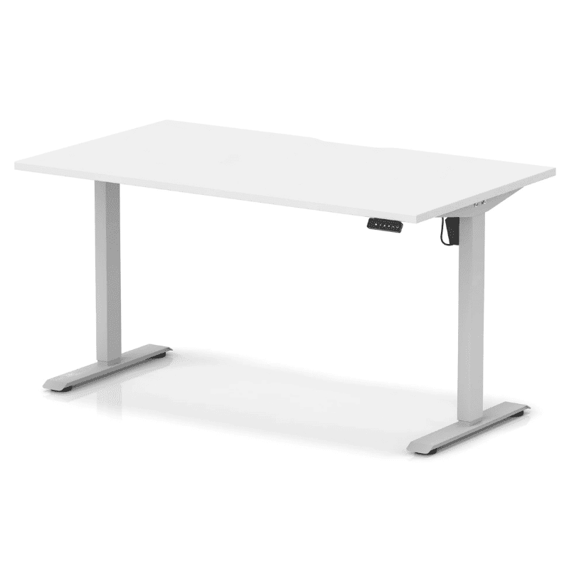 Air Lite Height Adjustable Desk with Scalloped Edge