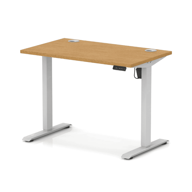 Air Lite Height Adjustable Slimline Desk with Cable Ports