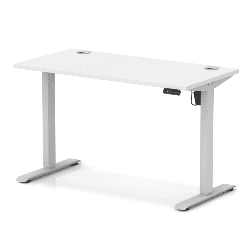 Air Lite Height Adjustable Slimline Desk with Cable Ports