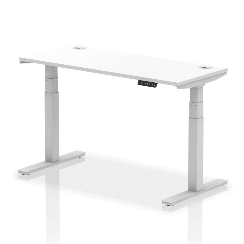 Air Height Adjustable Slimline Desk with Cable Ports