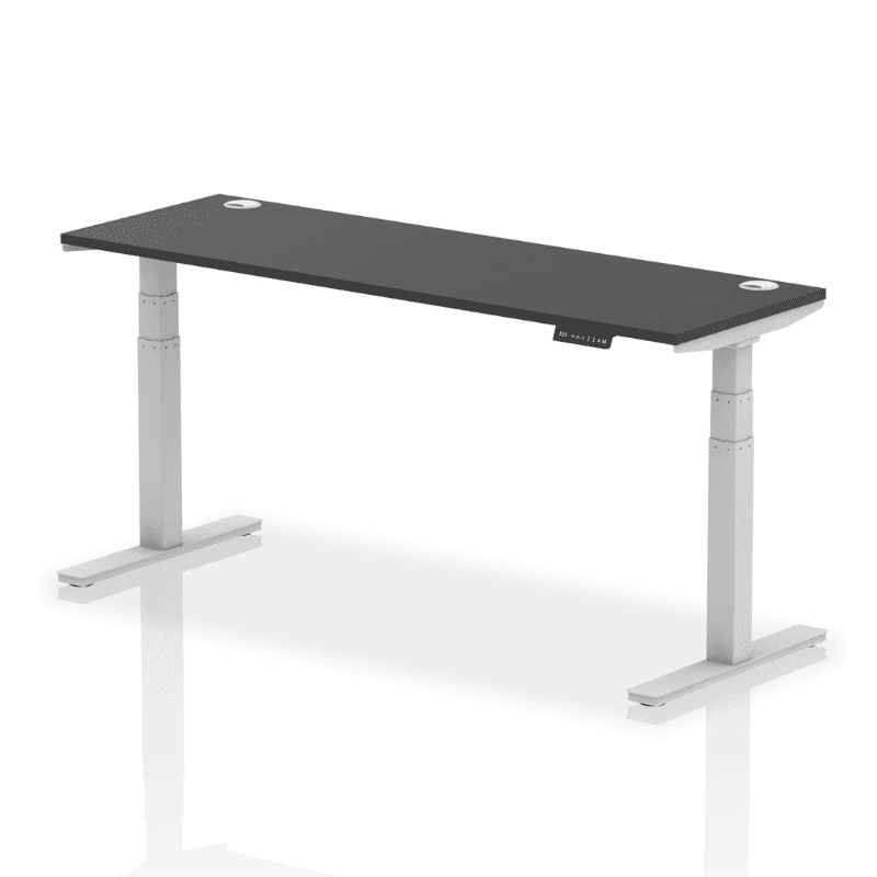 Air Height Adjustable Slimline Desk with Cable Ports