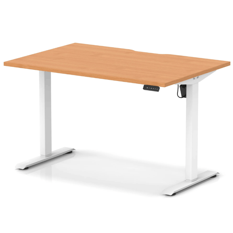 Air Scalloped Edge Height Adjustable Office Desk