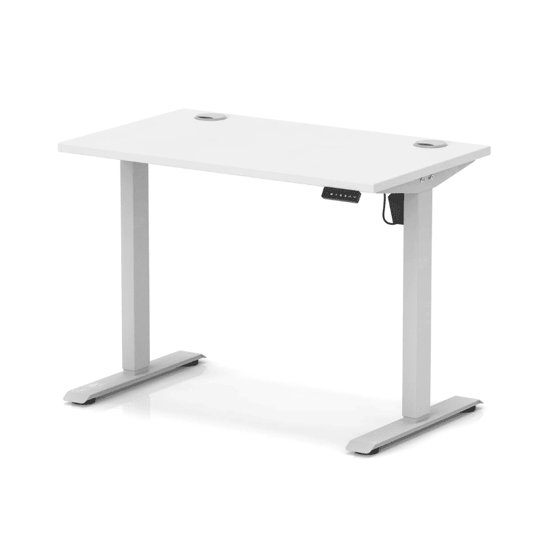 Air Lite Height Adjustable Slimline Desk with Cable Ports