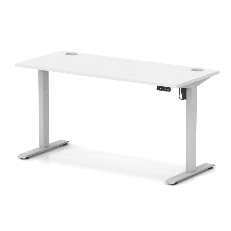 Air Lite Height Adjustable Slimline Desk with Cable Ports