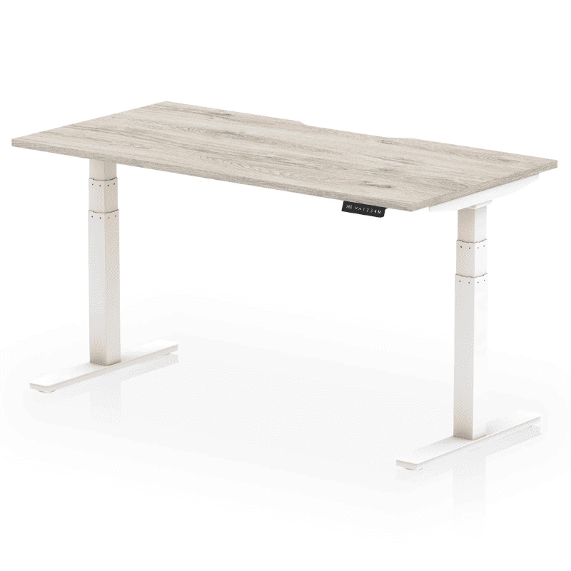 Air Scalloped Edge Height Adjustable Office Desk
