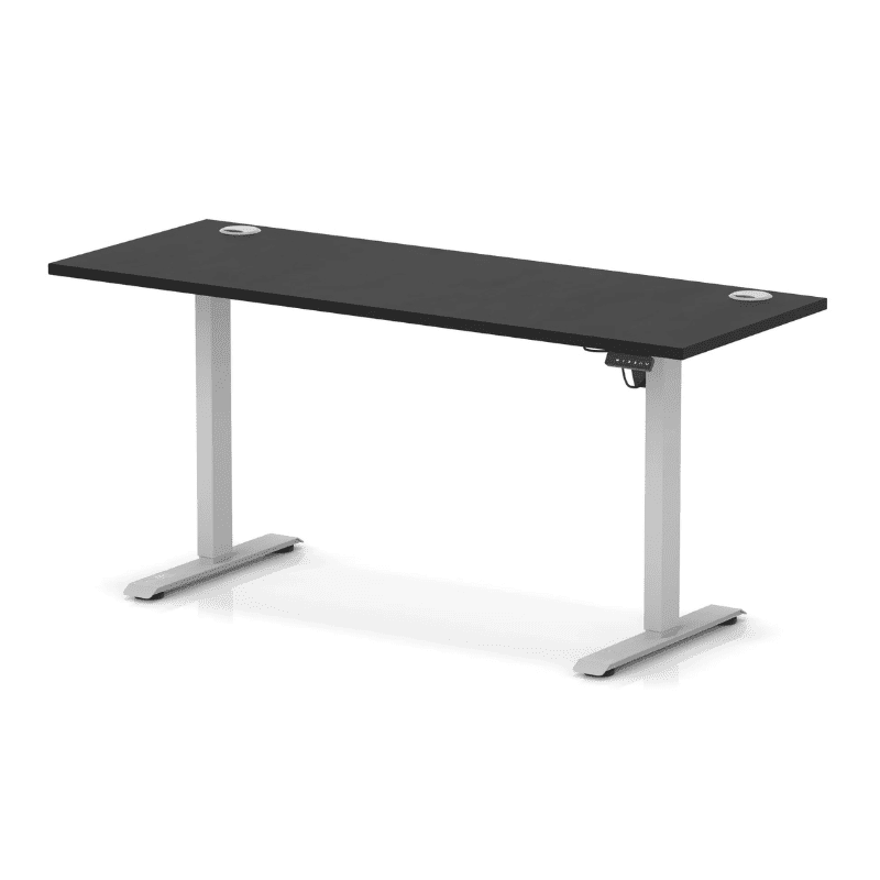 Air Lite Height Adjustable Slimline Desk with Cable Ports