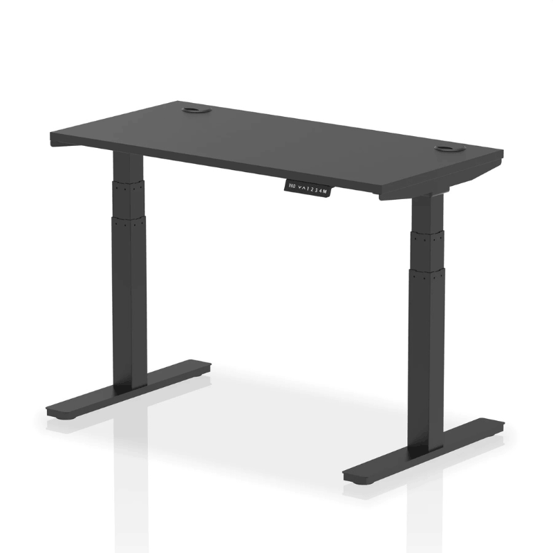 Air Lite Height Adjustable Slimline Desk (with Cable Ports)