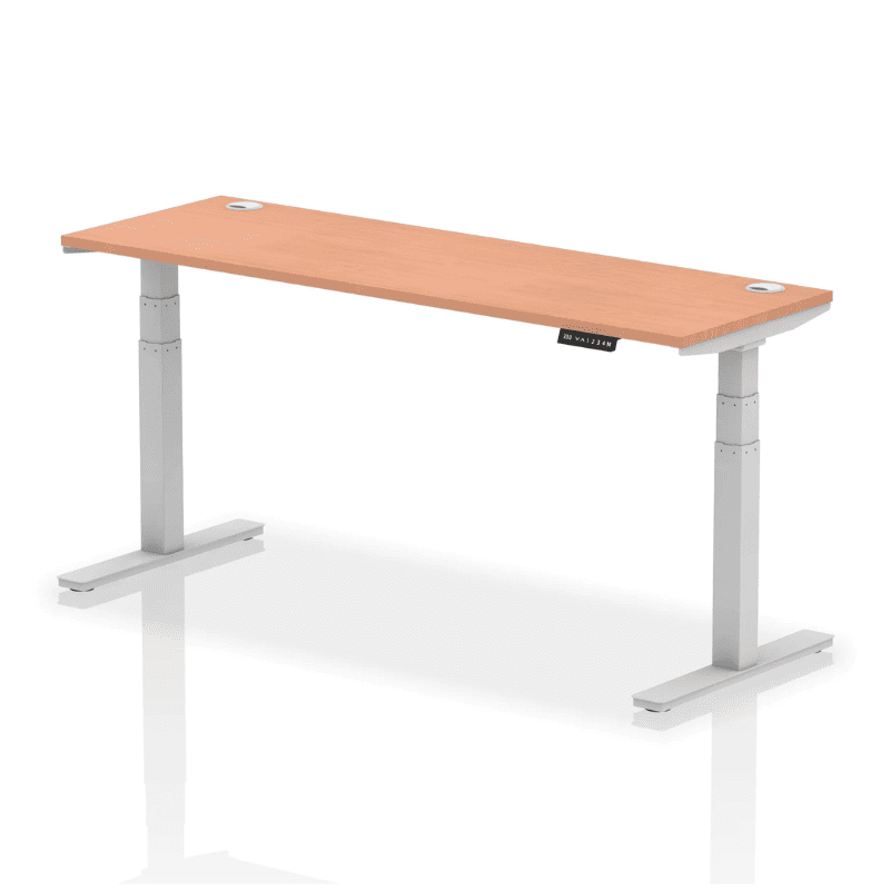 Air Height Adjustable Slimline Desk with Cable Ports