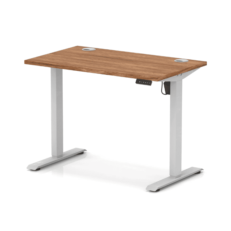 Air Lite Height Adjustable Slimline Desk with Cable Ports