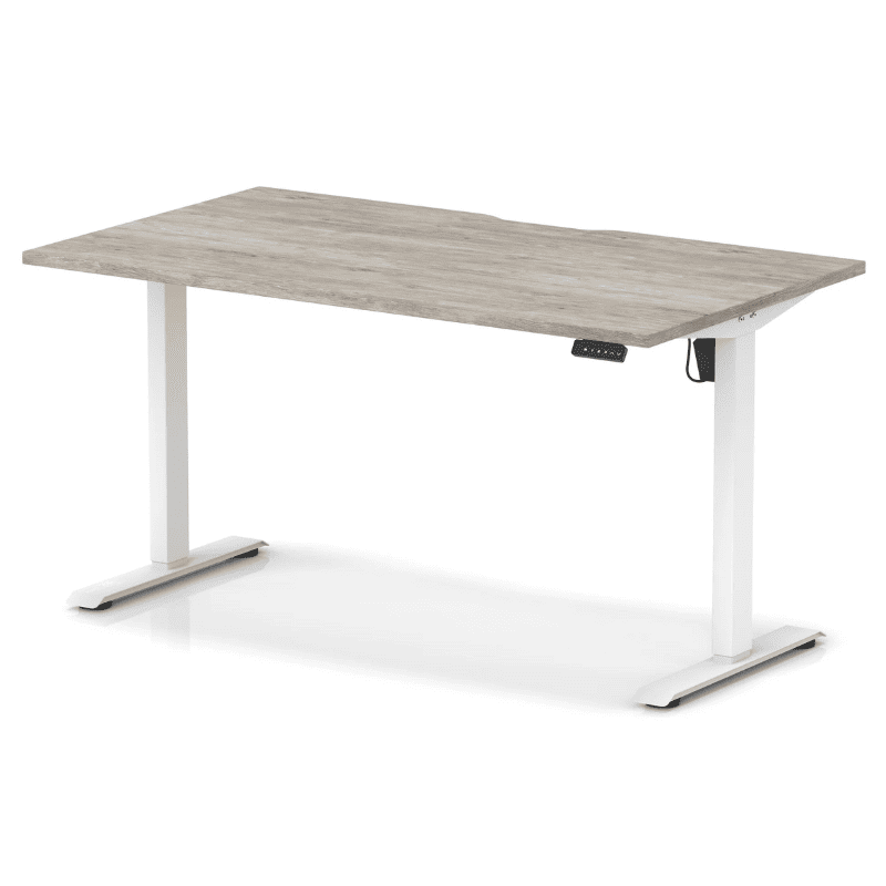Air Lite Height Adjustable Desk with Scalloped Edge