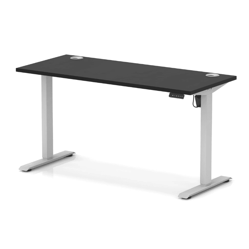 Air Lite Height Adjustable Slimline Desk with Cable Ports