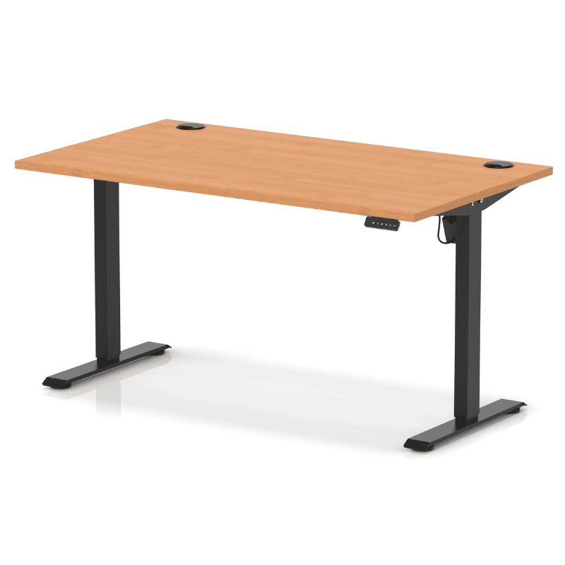 Air Lite Height Adjustable Desk with Cable Ports