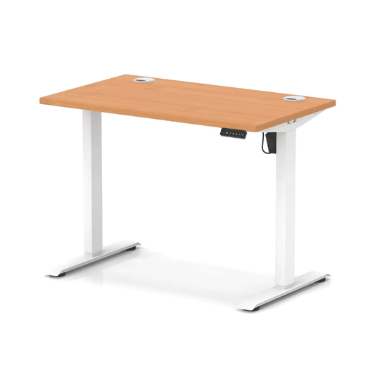 Air Lite Height Adjustable Slimline Desk with Cable Ports