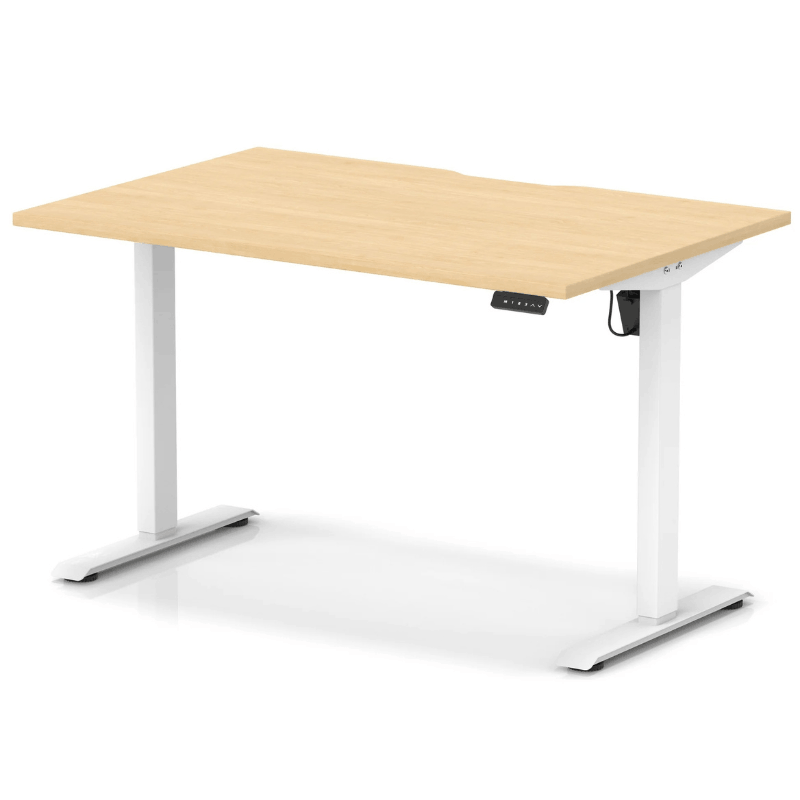 Air Scalloped Edge Height Adjustable Office Desk