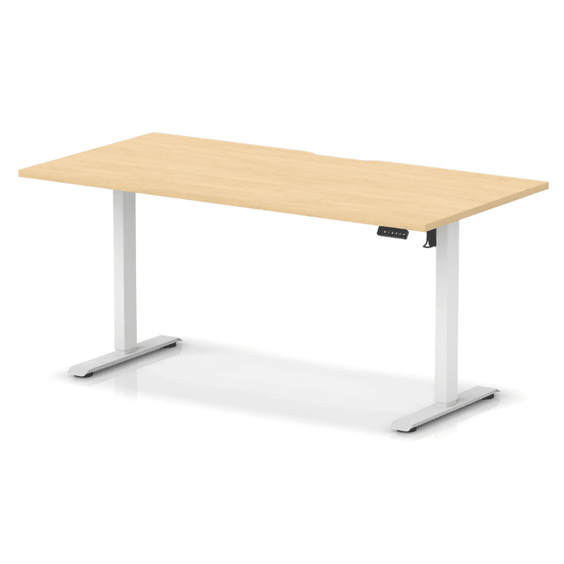 Air Lite Height Adjustable Desk with Scalloped Edge