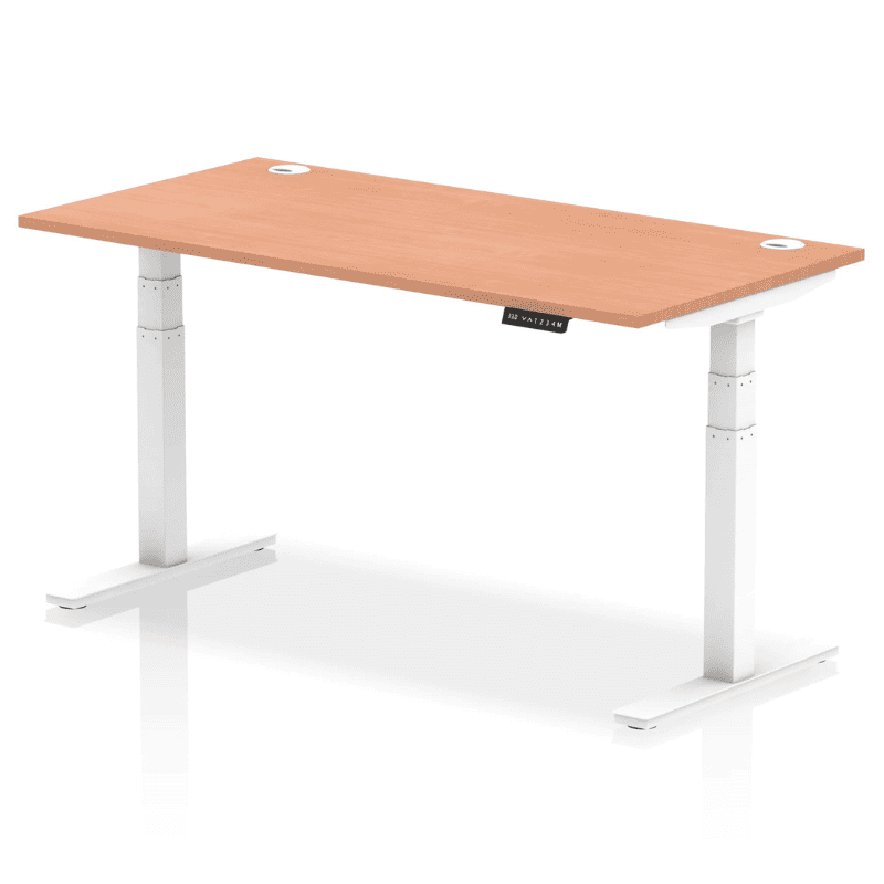 Air Height Adjustable Desk with Cable Ports