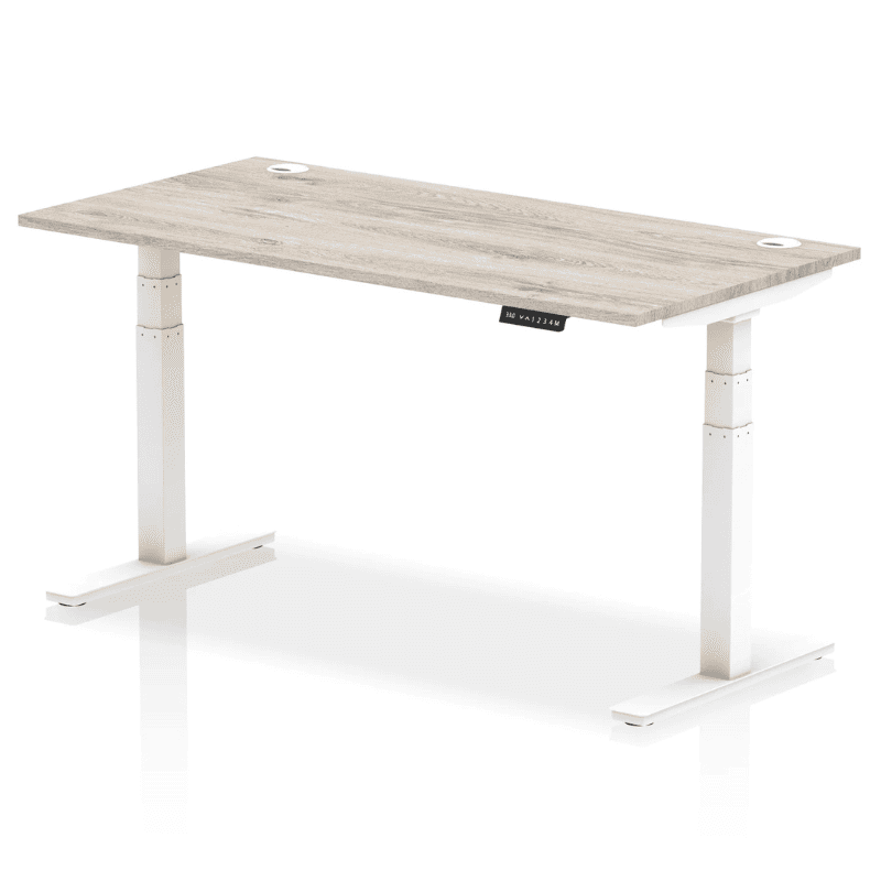 Air Height Adjustable Desk with Cable Ports