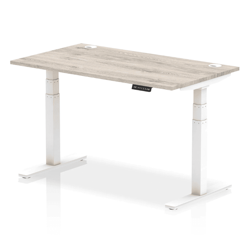 Air Height Adjustable Desk with Cable Ports